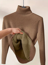 Knitted Sherpa-lined Pullover Sweater Modavivo